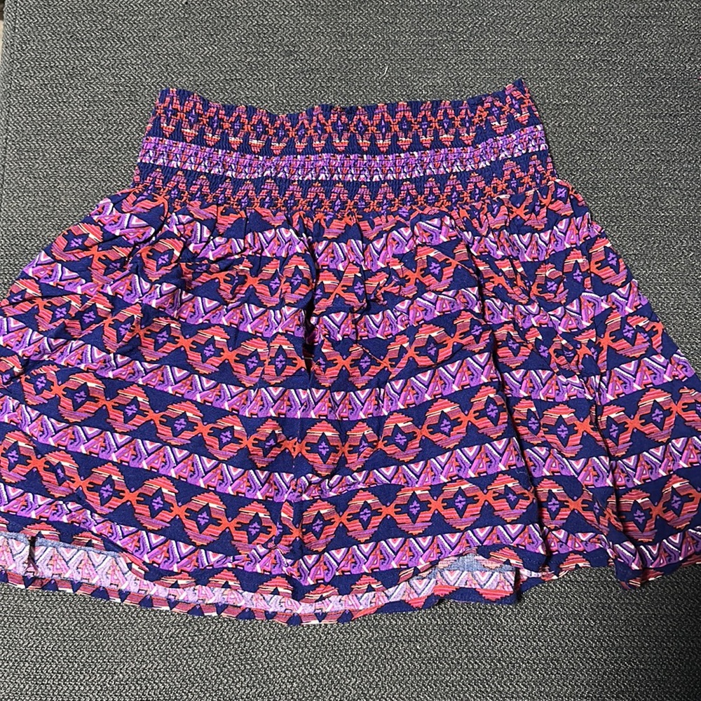 F21 Girls Printed Multicolor Skirt